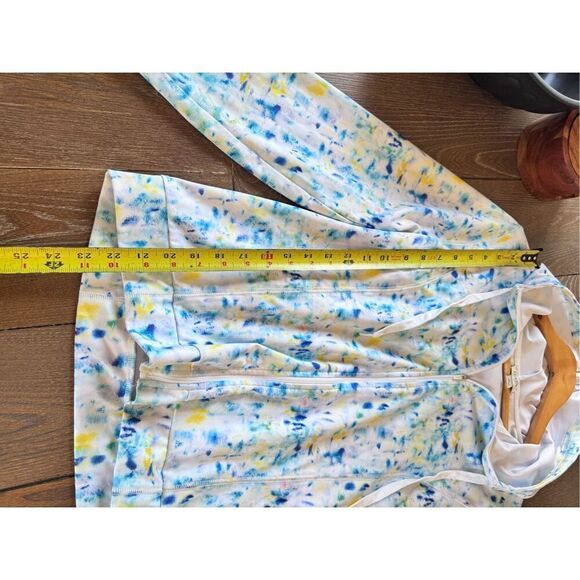 J. Crew Tie Dye Print Zip Front Active Hooded Sweatshirt Size Medium - Picture 8 of 10